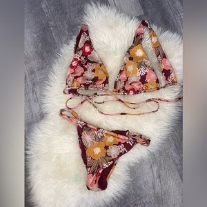 Zara floral swimsuit M